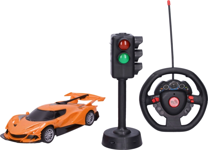 Voiture RC de course avec effets réalistes