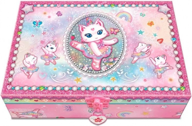 Coffret avec journal – Chat ballerine