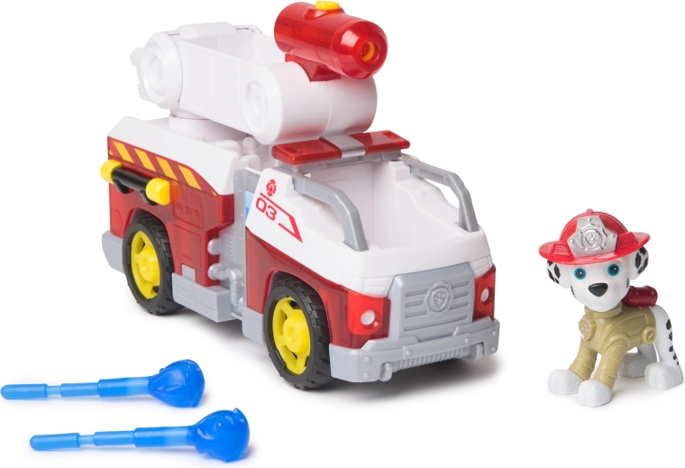 Camion de pompiers de Marshall avec projectiles d’eau