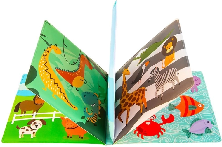 Pages souples, imperméables et lavables