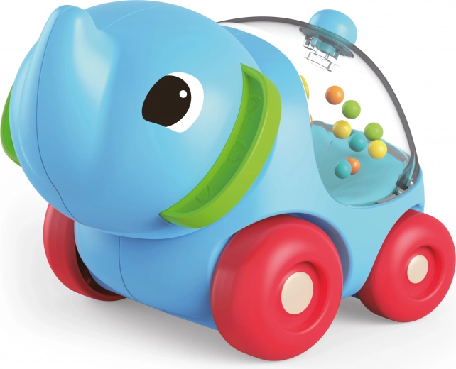 Hochet éléphant sur roulettes 11 cm