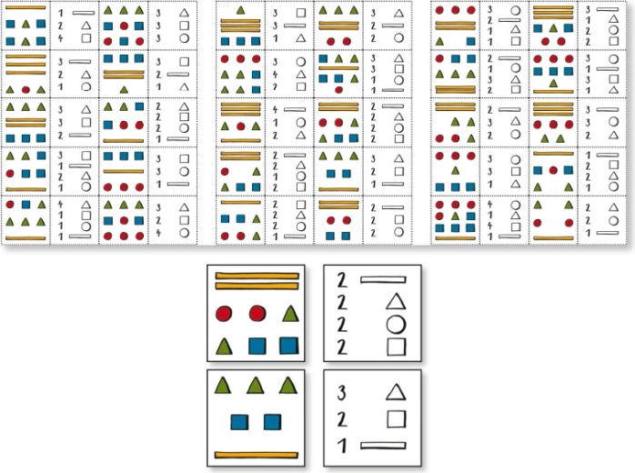 Comptage, formes et entraînement de la mémoire