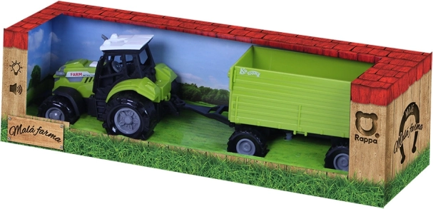 Tracteur avec sons et lumière avec remorque