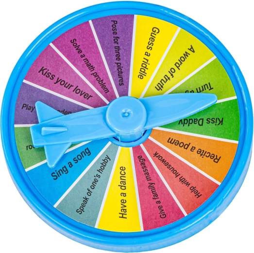 Roue tournante avec défis (en anglais)