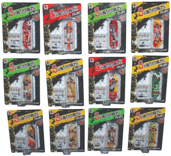 Skatepark fingerboard Sparkys avec accessoires et roues de rechange