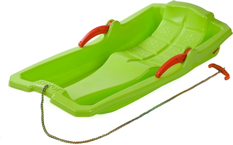 Luge en plastique avec freins Baby Mix Karol verte