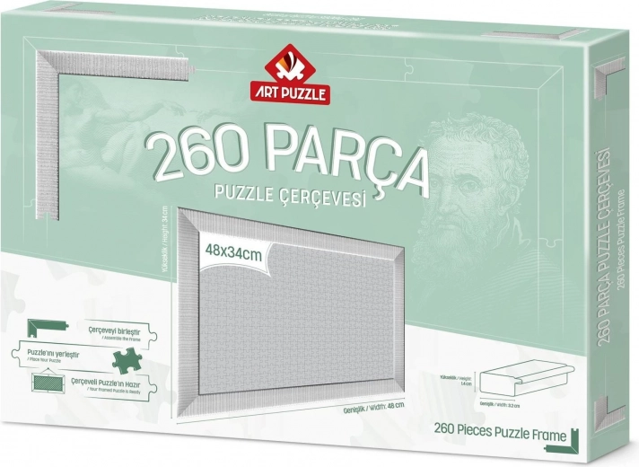 Cadre pour puzzle 48x34 cm blanc