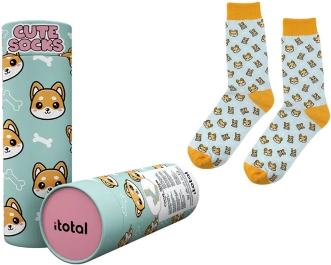 Chaussettes en coton avec des chiens