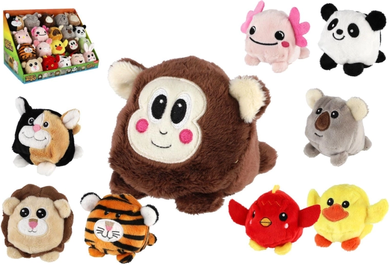 Peluche en forme de balle, 8 cm, assortiment de modèles - 1 pièce