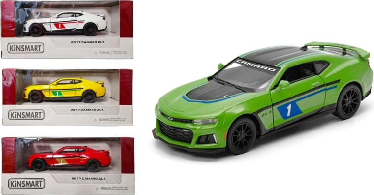 Kinsmart Chevrolet Camaro ZL1 – modèle de voiture en métal avec propulsion Pull Back