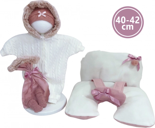 Tenue et coussinet avec ruban pour poupée NEW BORN 40–42 cm