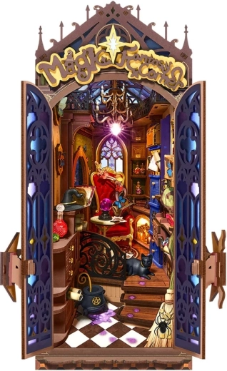 RoboTime 3D serre-livres à assembler, coin fantasy magique