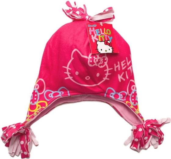 Bonnet polaire pour enfant Hello Kitty rouge