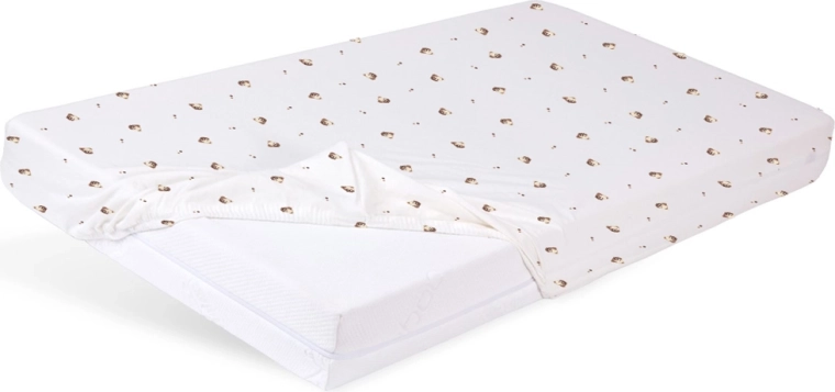 Babymatex drap-housse en jersey à élastique pour lit bébé 60 × 120 cm ourson - 1 pièce