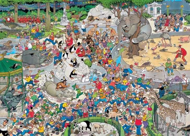 Puzzle Jumbo Jan van Haasteren Zoo XL 500 pièces