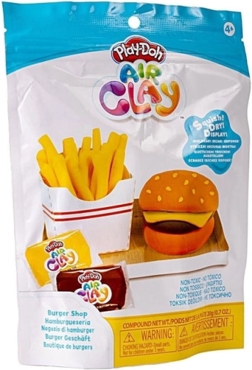 Modelage amusant de burgers et frites