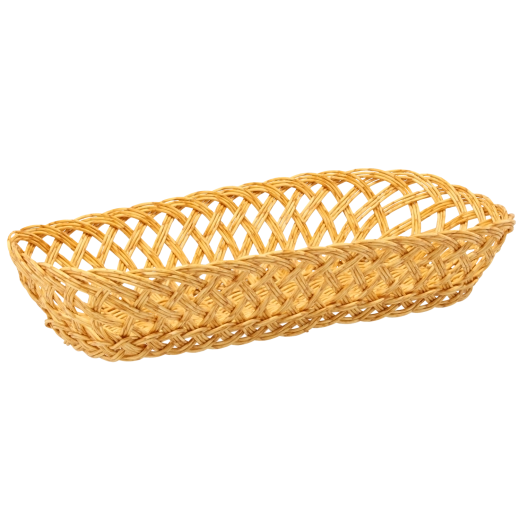 Panier de rangement rectangulaire en plastique résistant 37 × 16 × 9 cm