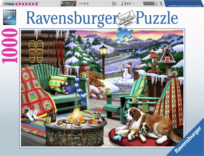 Puzzle Ravensburger Une journée à la montagne – 1000 pièces