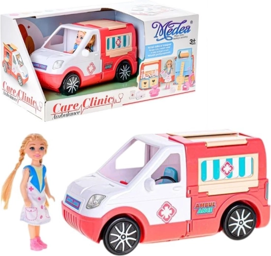 Ambulance avec poupée et accessoires