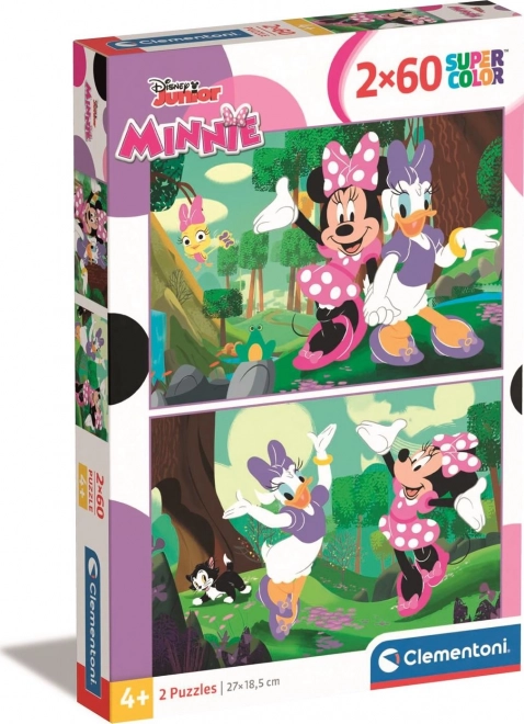 CLEMENTONI Puzzle Minnie 2x60 pièces