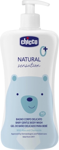 Chicco Natural Sensation gel douche à l’aloe et à la camomille 500 ml