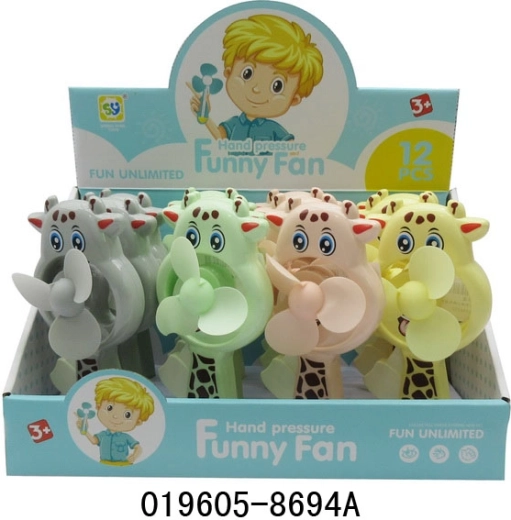 Ventilateur manuel girafe 17 cm
