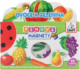 Aimants en mousse Fruits et légumes – set pour enfants