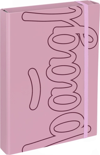 Baagl chemise pour cahiers scolaires A4 Jumbo Rose