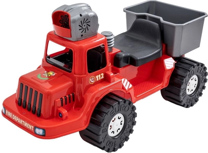 Draisienne de pompier pour enfants avec souffleur de bulles BAYO 70 cm