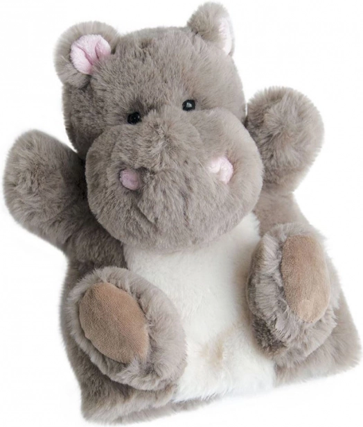 Doudou Histoire d’Ours Marionnette en peluche hippopotame 25 cm