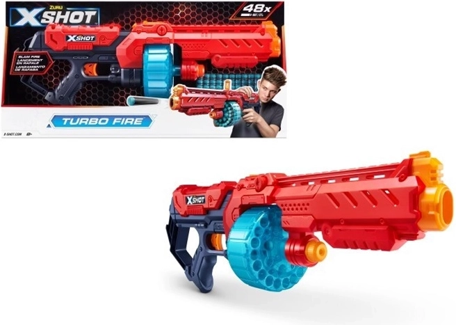 Lanceur de fléchettes en mousse ZURU X-Shot Excel Turbo Fire