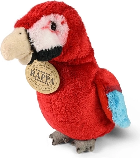 Perroquet ara en peluche rouge 15 cm écoresponsable