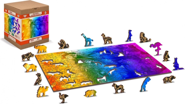 Puzzle en bois Paradis des Oiseaux 2 en 1