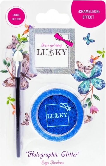 Ombres à paupières gel Lukky avec paillettes holographiques