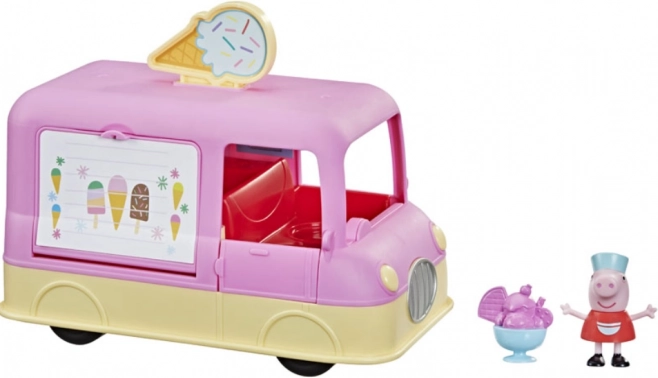 Peppa Pig – camion de glacier avec sons et figurine