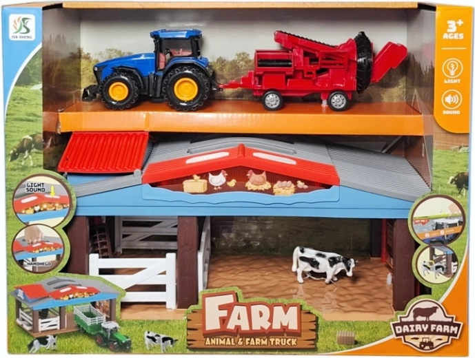 Ensemble de ferme avec accessoires, lumière et son - 1 pièce