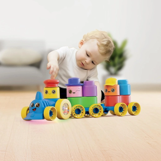 Momy Soft cubes souples avec train (25 pcs)