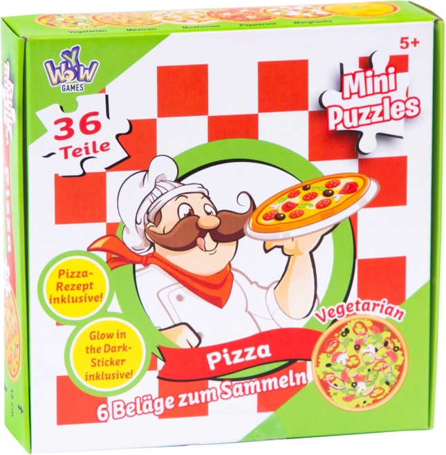 Puzzle rond Pizza 36 pièces