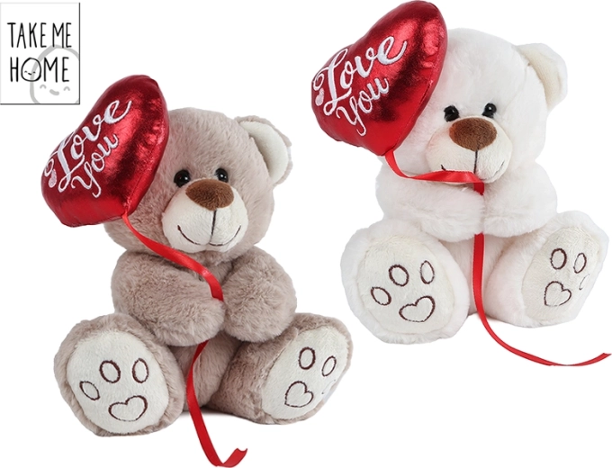 ours en peluche avec cœur love you 20 cm