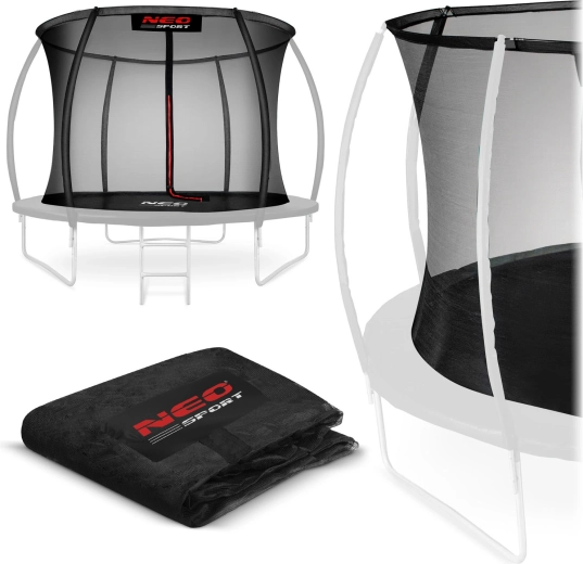 Filet de sécurité intérieur pour trampoline Neo-Sport 252 cm (8 ft) pour 6 poteaux