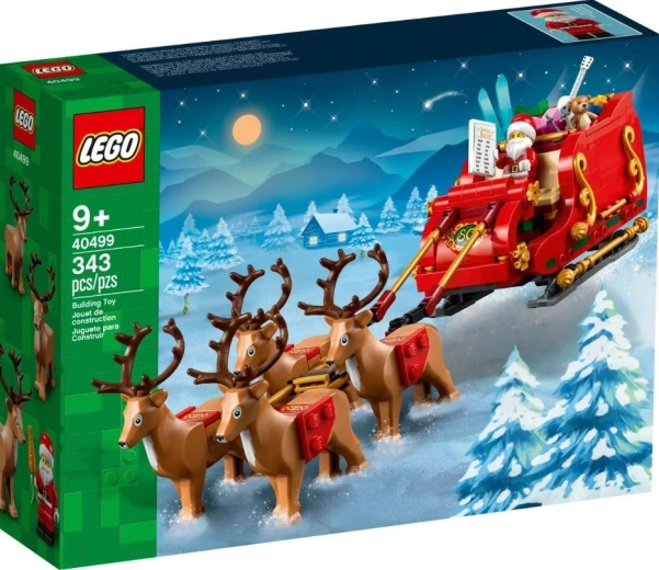 lego père noël – traîneau et rennes
