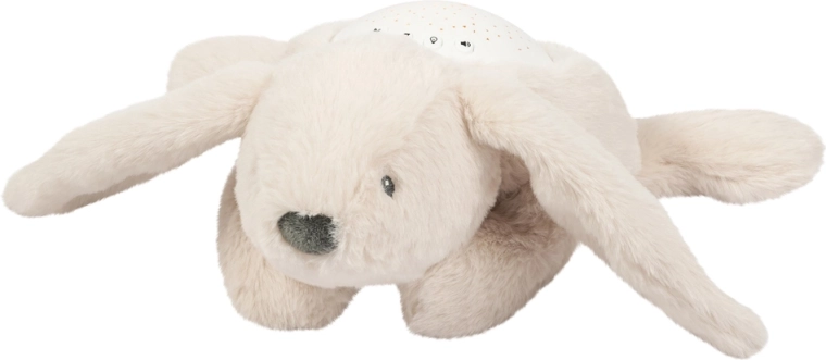 Projecteur musical Nattou avec veilleuse, lapin beige