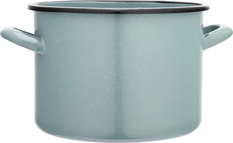 Marmite 4,4 l vert sauge mouchetée 20 cm