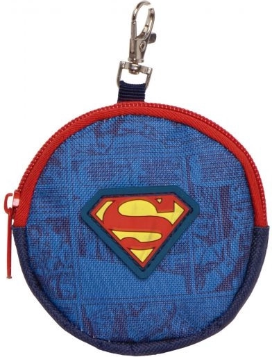Portemonnaie rond pour pièces Superman 9 × 9 × 2 cm