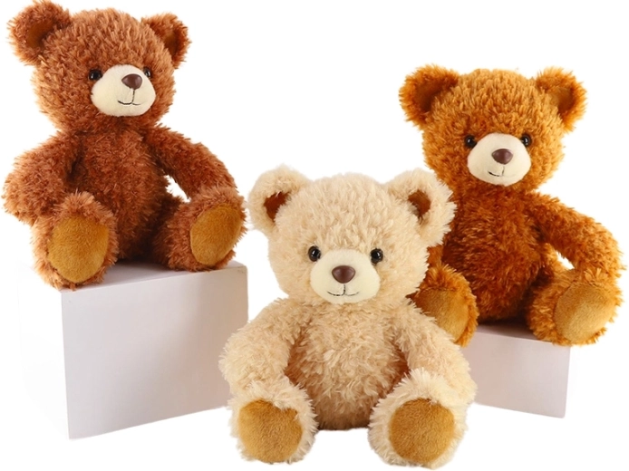 Ours en peluche blanc 25 cm