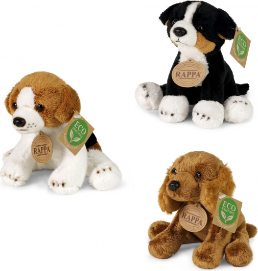 Chien en peluche assis 14 cm ECO-FRIENDLY RAPPA