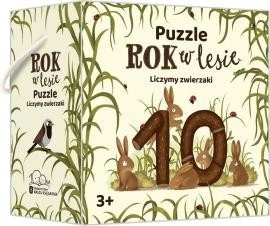 Puzzle L’Année dans la forêt. Compte les animaux