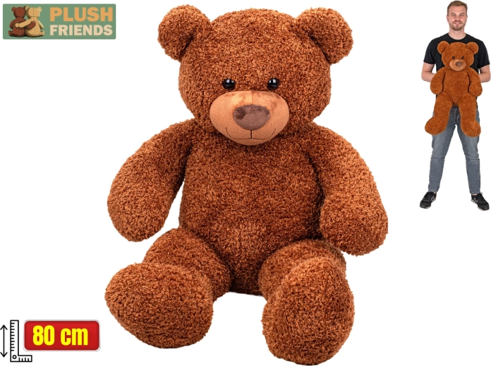 Ours en peluche Plush Friends 80 cm marron