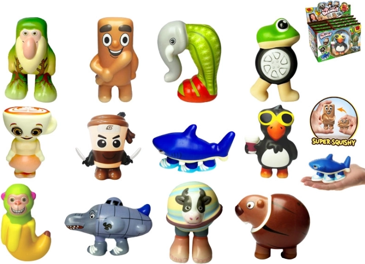 Brainrot PuffUps Squishy figurines anti-stress – 12 styles en emballage mystère