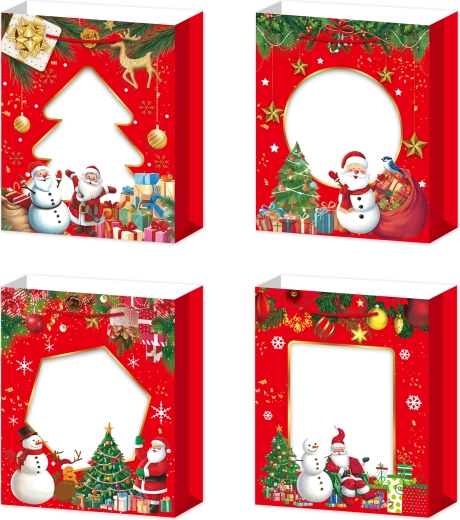 Sac cadeau M de Noël